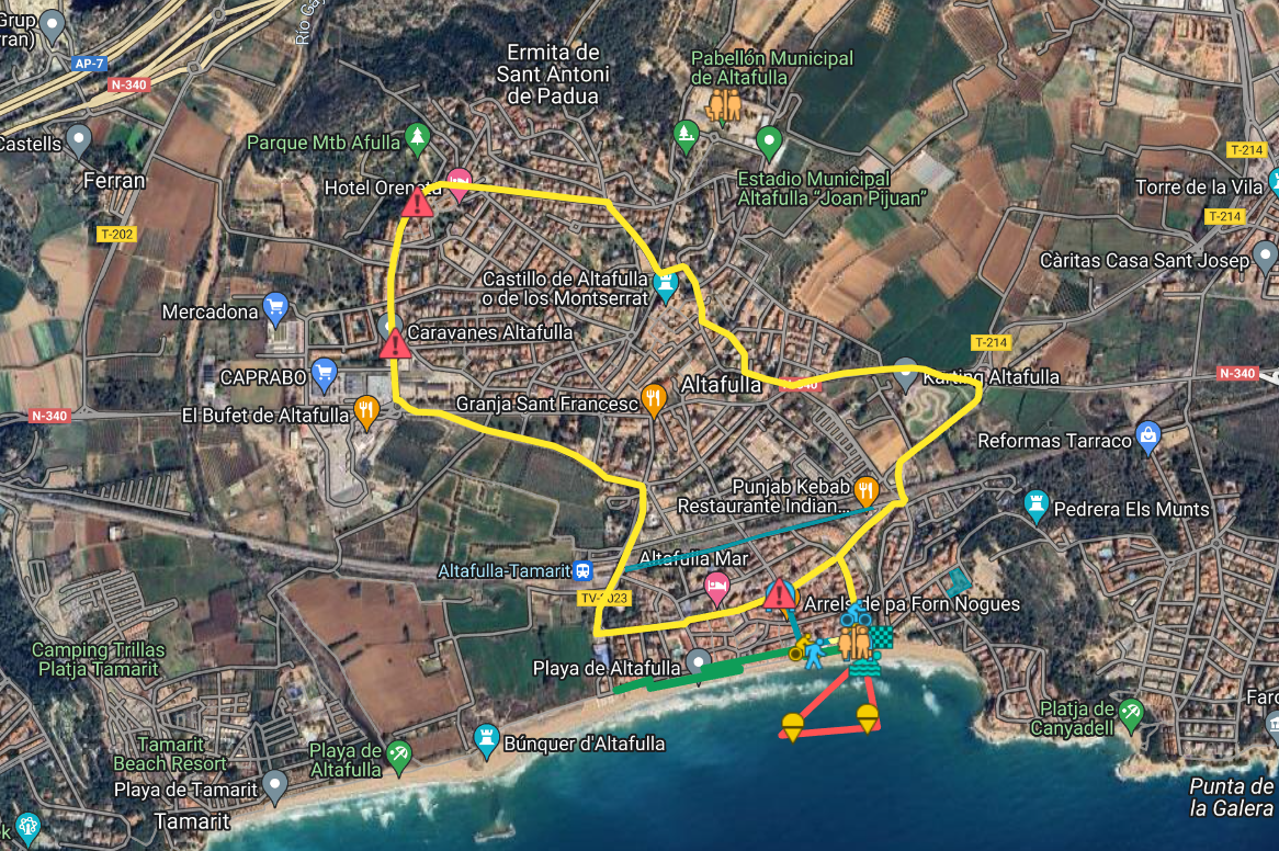 mapa circuit triatlo altafulla 2024