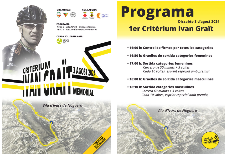 1er Critèrium Ivan Graït d’Ivars de Noguera