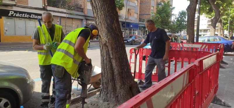 obres Avinguda València Lleida