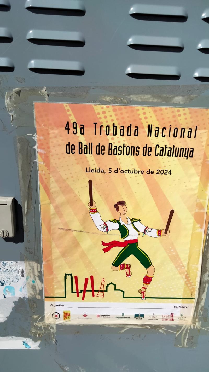 Trobada Nacional Ball Bastons cartell Lleida