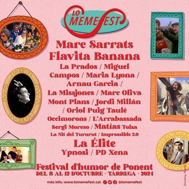 Cartel de Lo Memefest en Tàrrega 2024