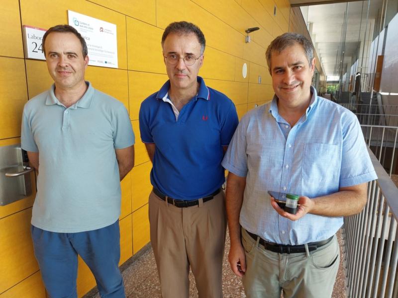 D’esquerra a dreta, David Girbau, Ramon Villarino i Antonio Lázaro, tres dels responsables del projecte