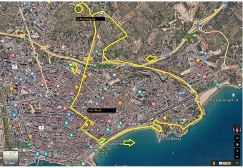 Mapa 14a Caminada Solidària La Muntanyeta