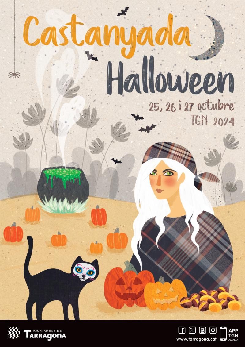 Cartel de la Castañada Halloween 2024 de Tarragona