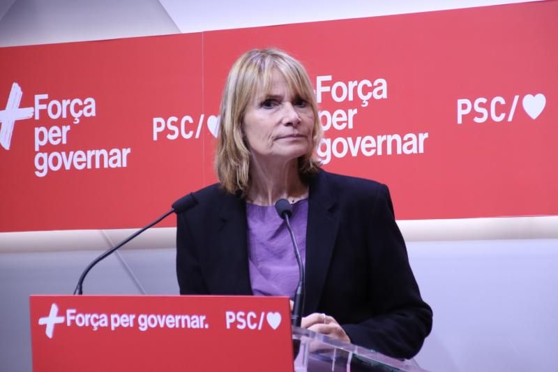 La portaveu del PSC, Lluïsa Moret
