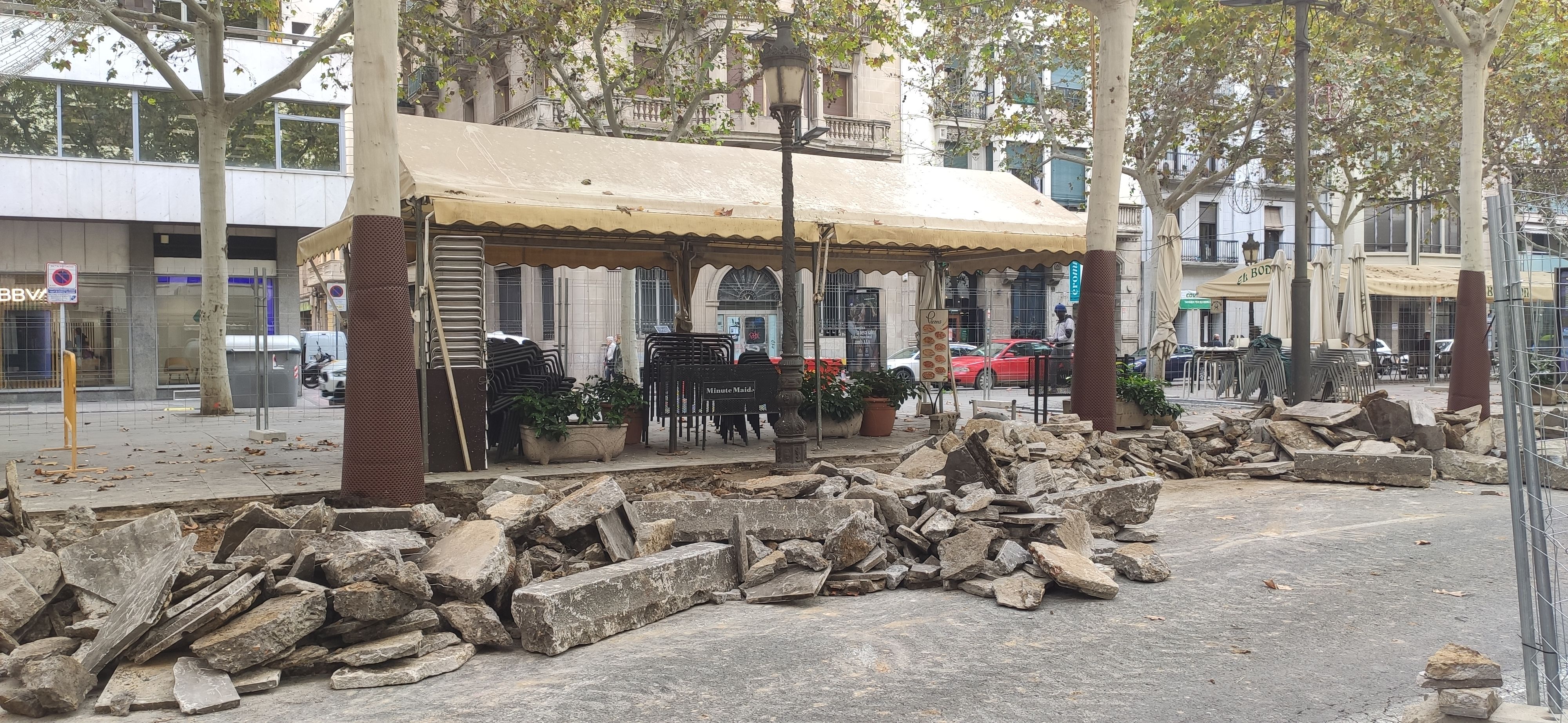 renovació paviment Rambla Ferran Lleida