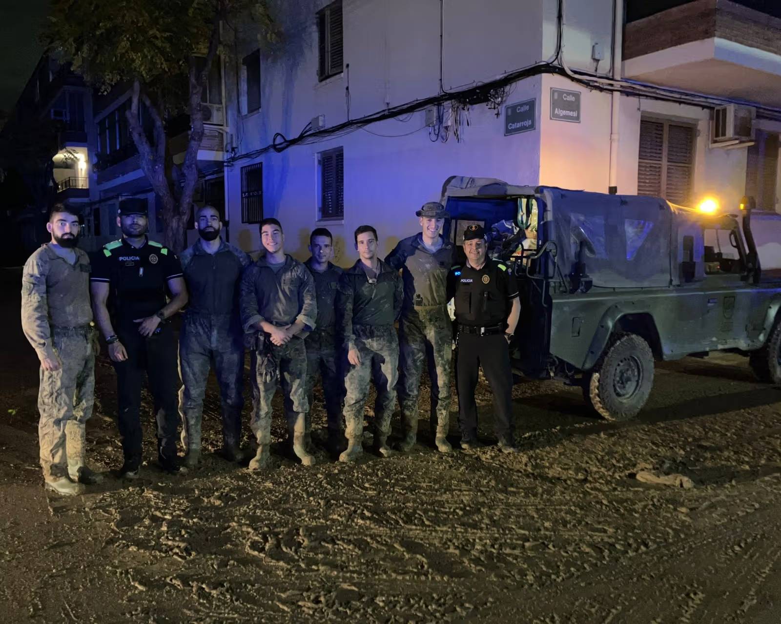 Policia de Puigcerdà a València per la DANA
