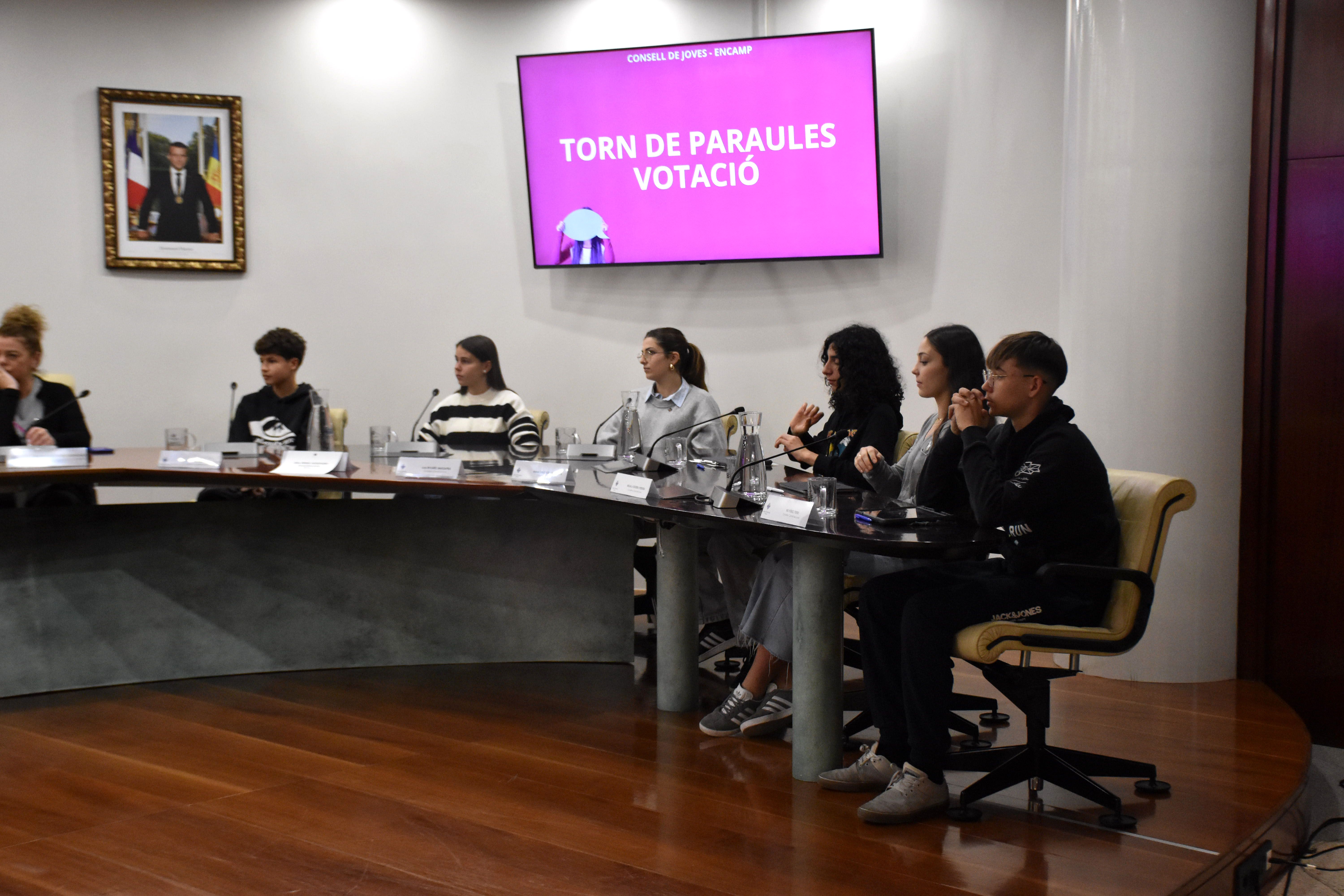 Consejeros del Consejo de Jóvenes de Encamp