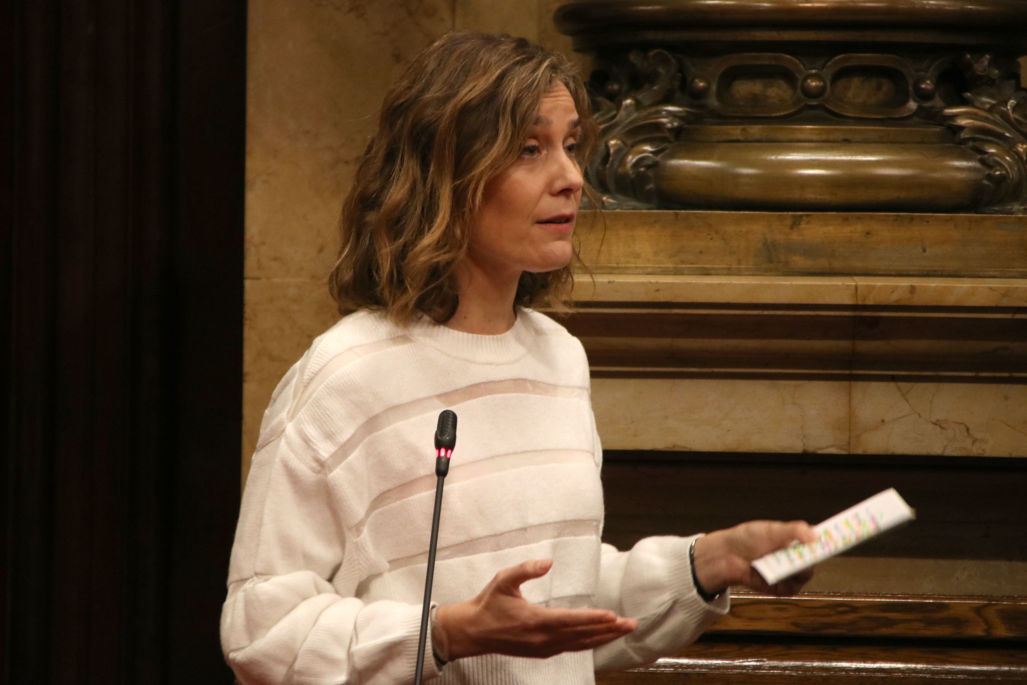 Jéssica Albiach en el Parlamento el 13 de noviembre de 2024