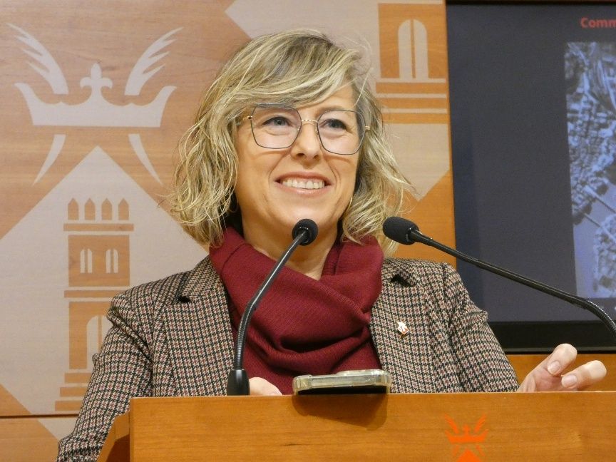Mar Lleixà en roda de premsa a Tortosa