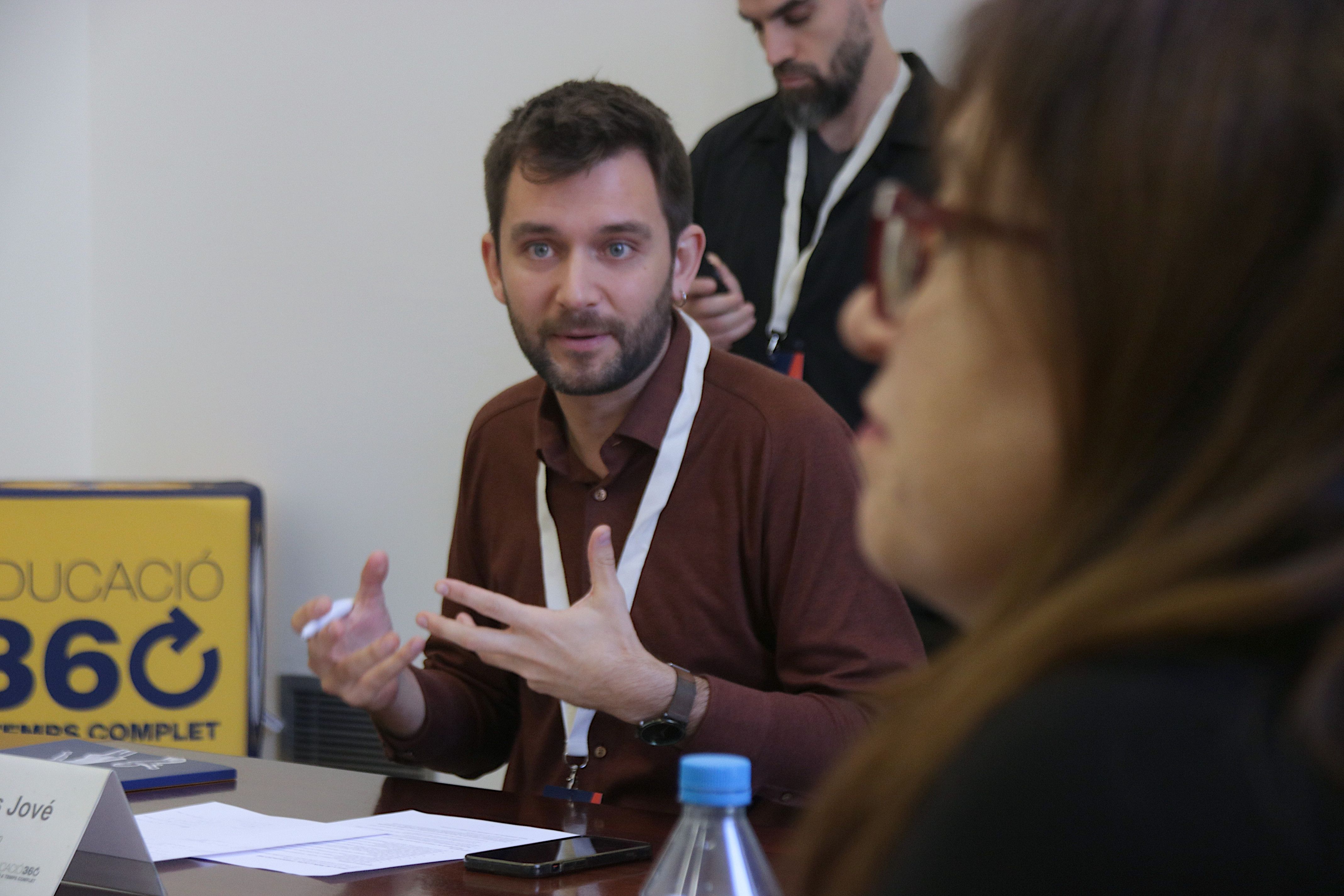 Enric Aragonès, director de l’Aliança 360, en un moment de la trobada