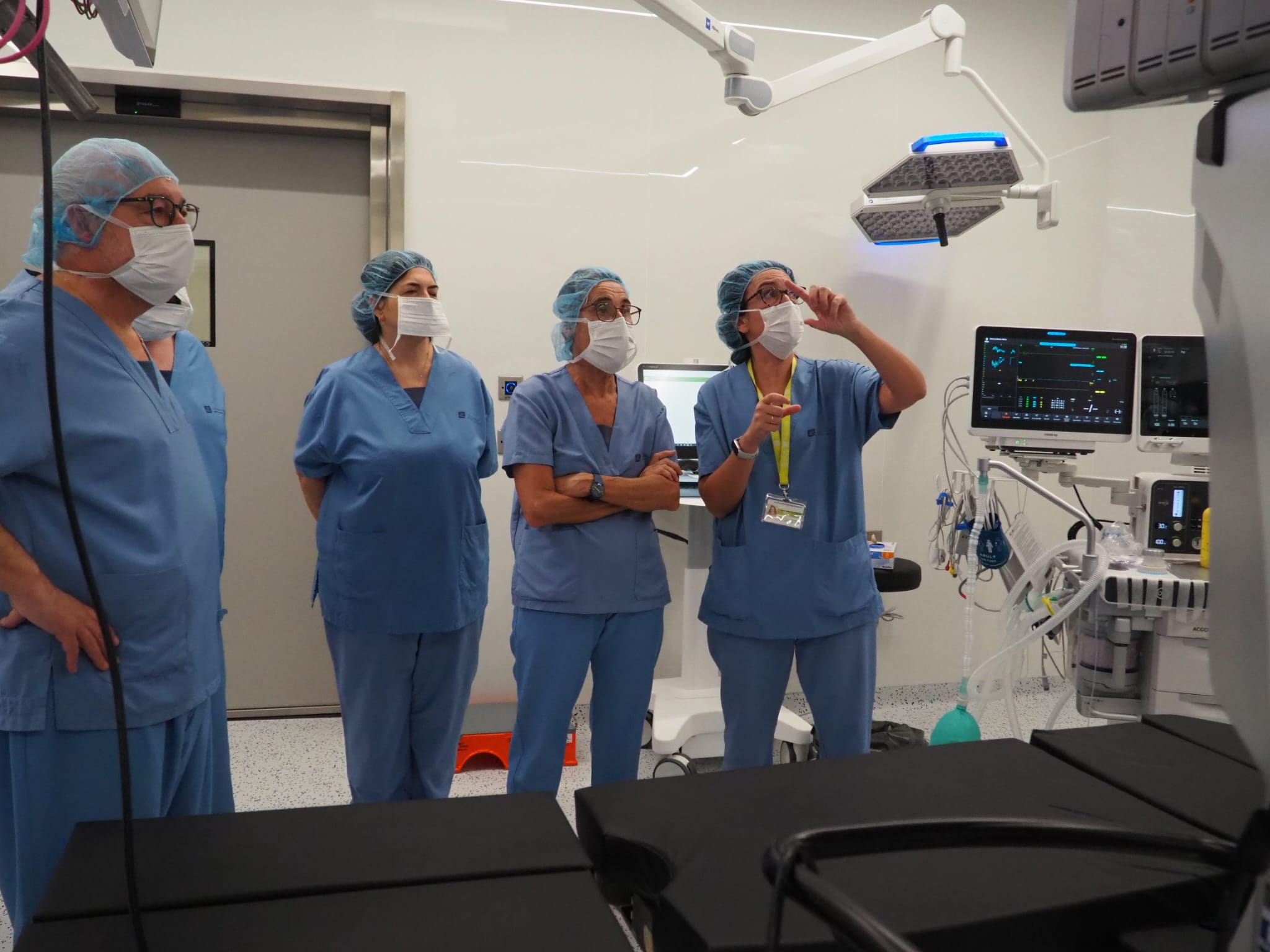 Olga Pané a l'Hospital Comarcal de la Selva