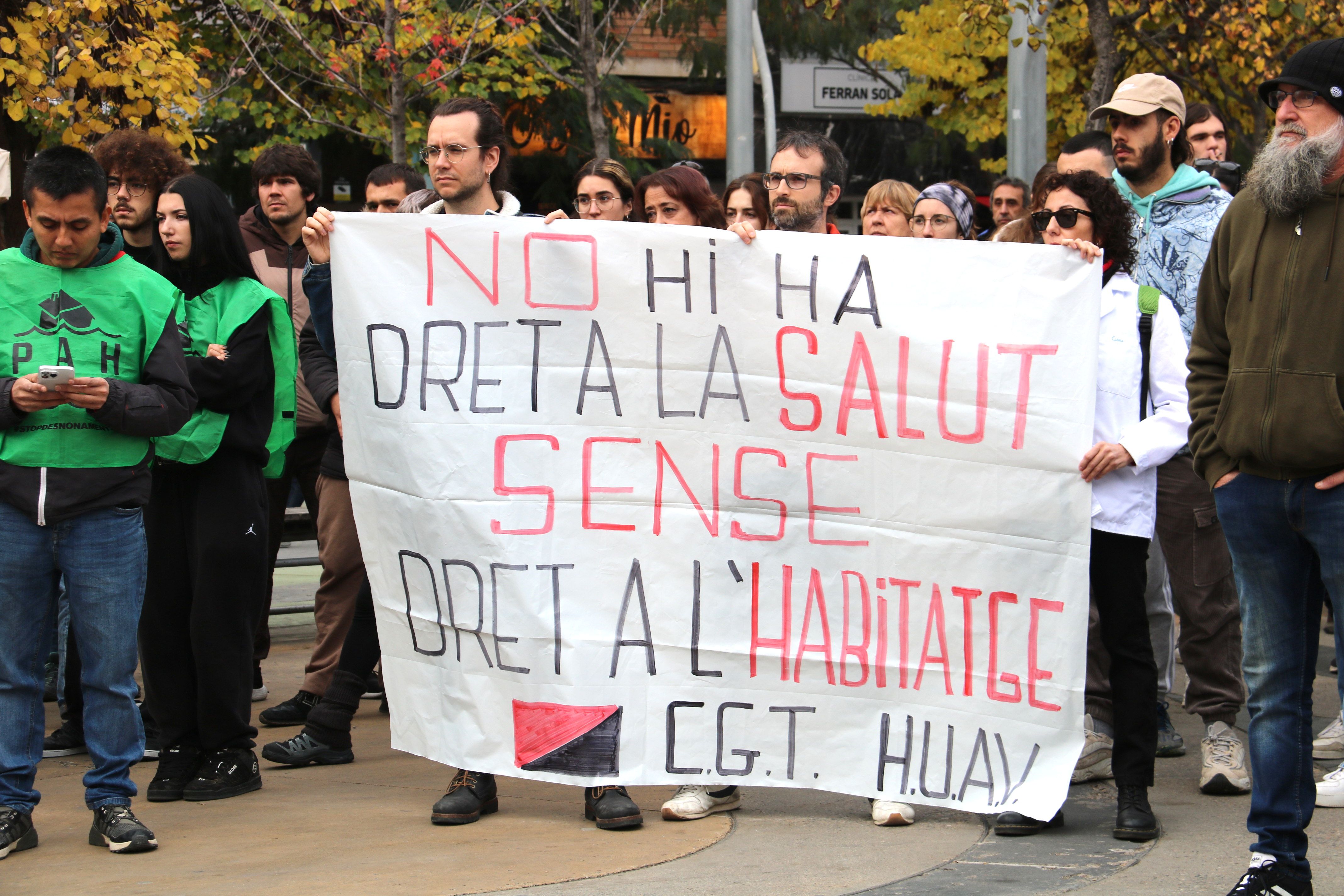 Manifestació contra els lloguers a Lleida