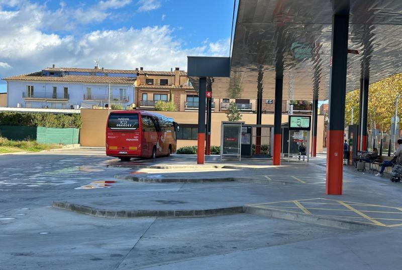 La estación de bus de La Bisbal d'Empordà