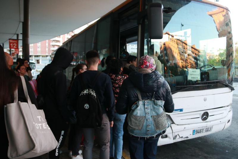 Autobús a l'estació de Tarragona
