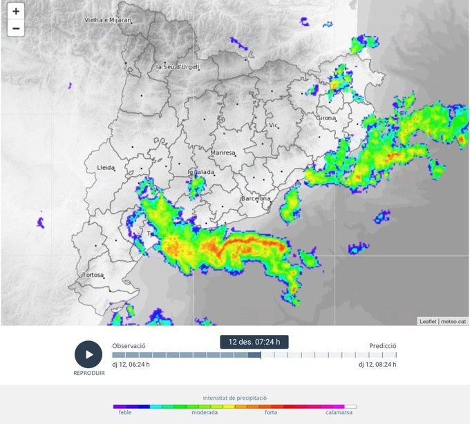 Radar de pluges 12-12-2024