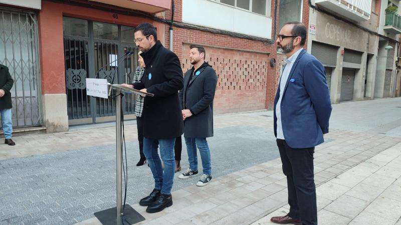 L'alcalde Rubén Viñuales inaugura la reurbanització dels carrers Gravina i Sant Pere 1