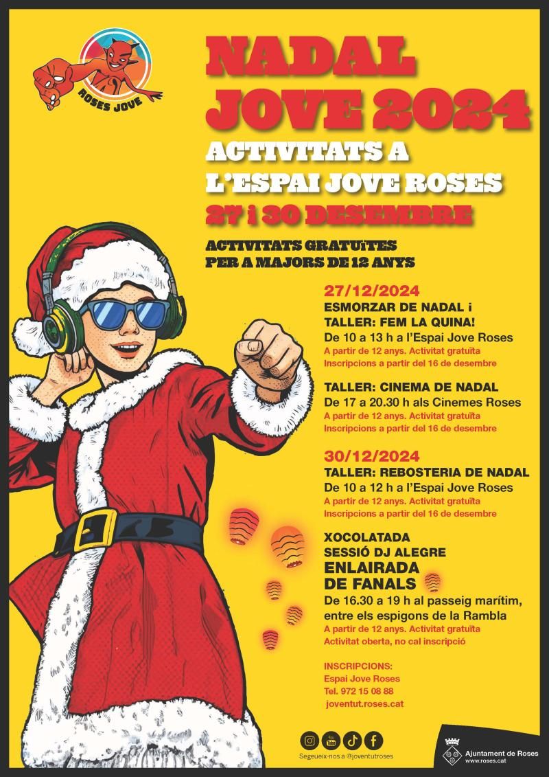 cartel actividades Navidad Joven