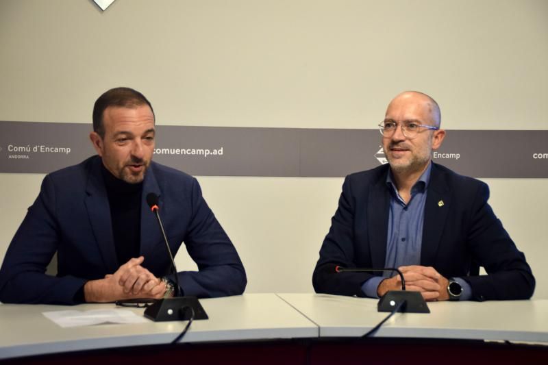 El ministre de Turisme, Jordi Torres, i el conseller de Cultura d'Encamp, Joan Sans
