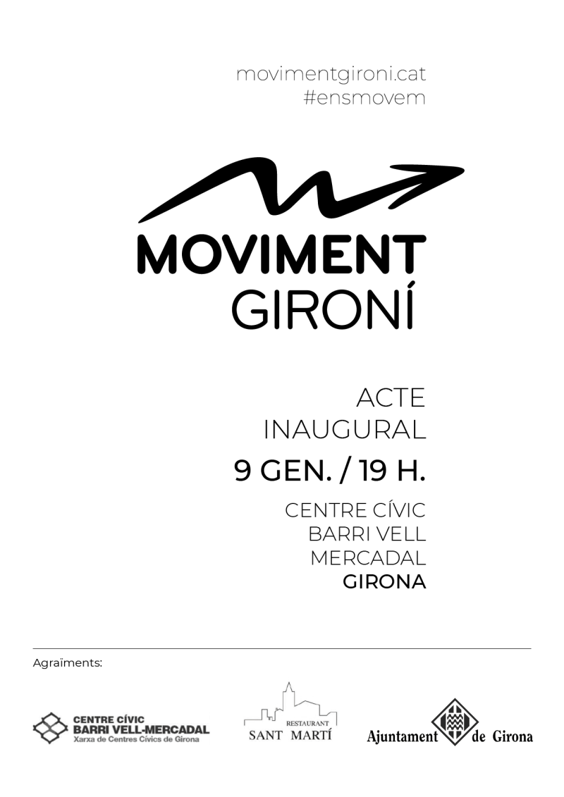 Cartell de presentació de Moviment Gironí