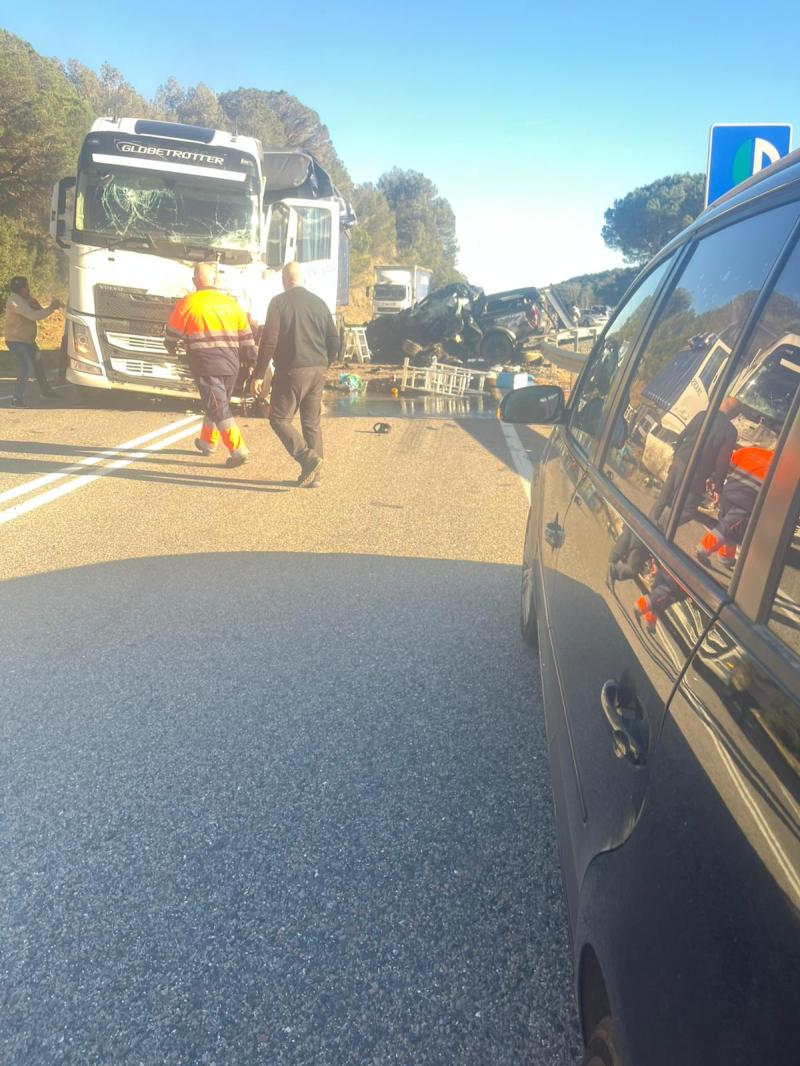 Accident N420 a Riudecols 2