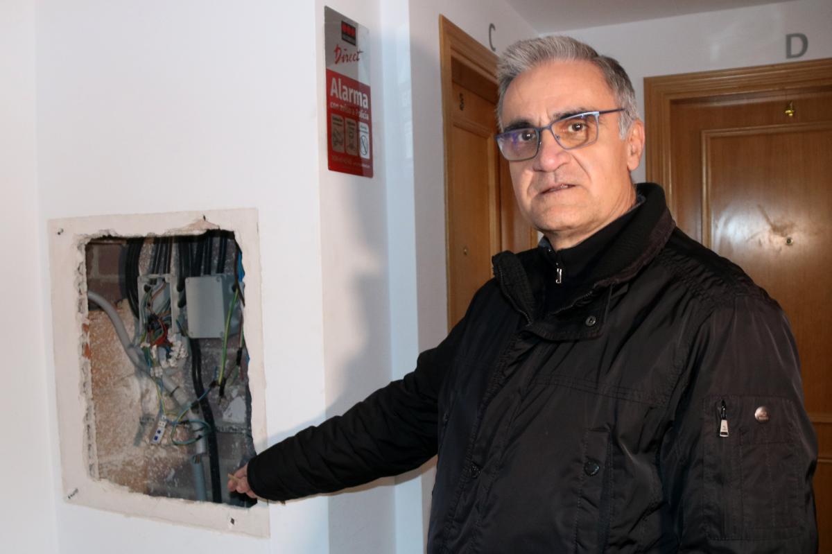 Marcelo Juncosa propietario de un piso en un bloque ocupado en Santa Bárbara