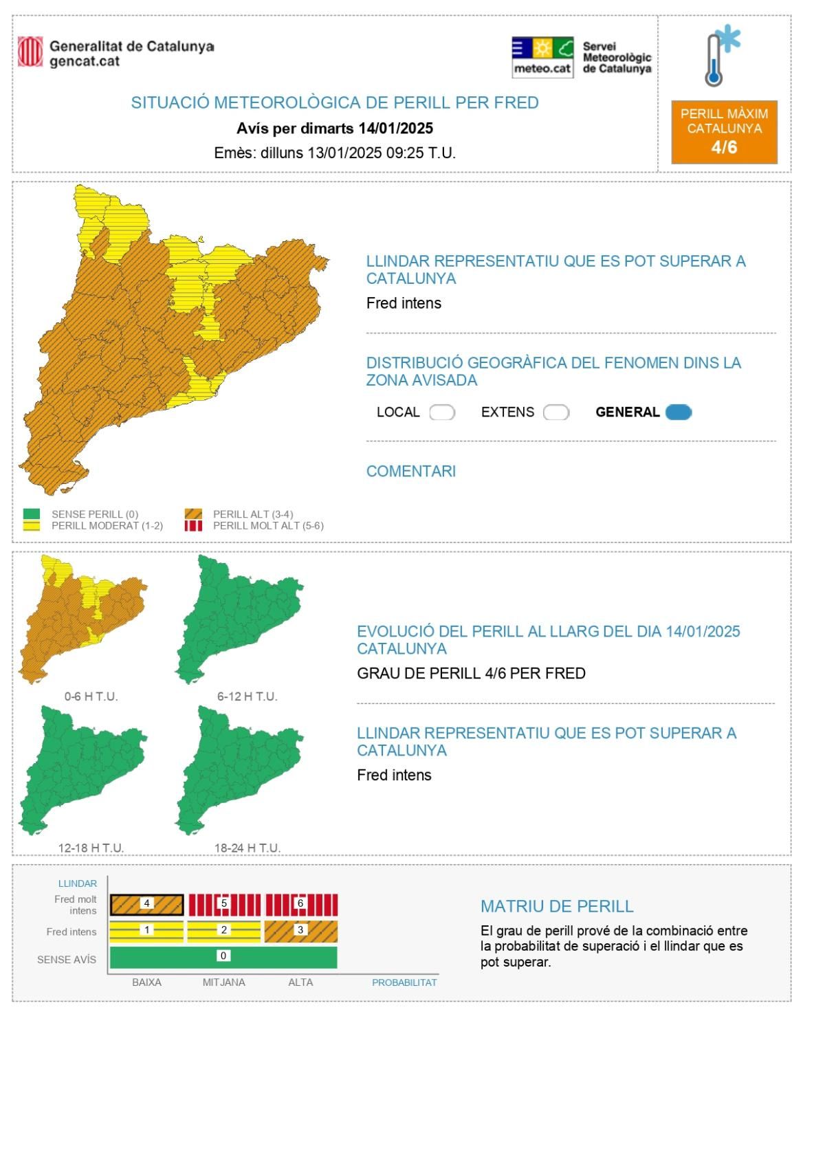 Alerta meteorologica per fred 14 01 2025