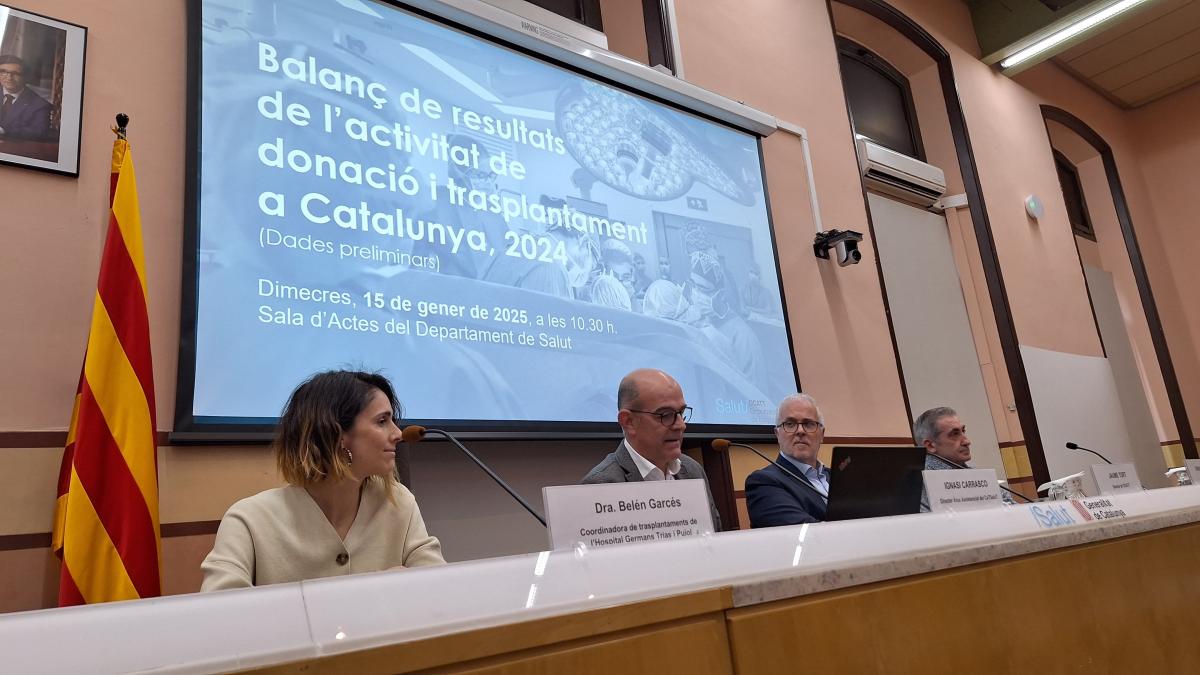 1.300 vides recuperades a Catalunya l'any 2024 gràcies a la donació d'òrgans 1