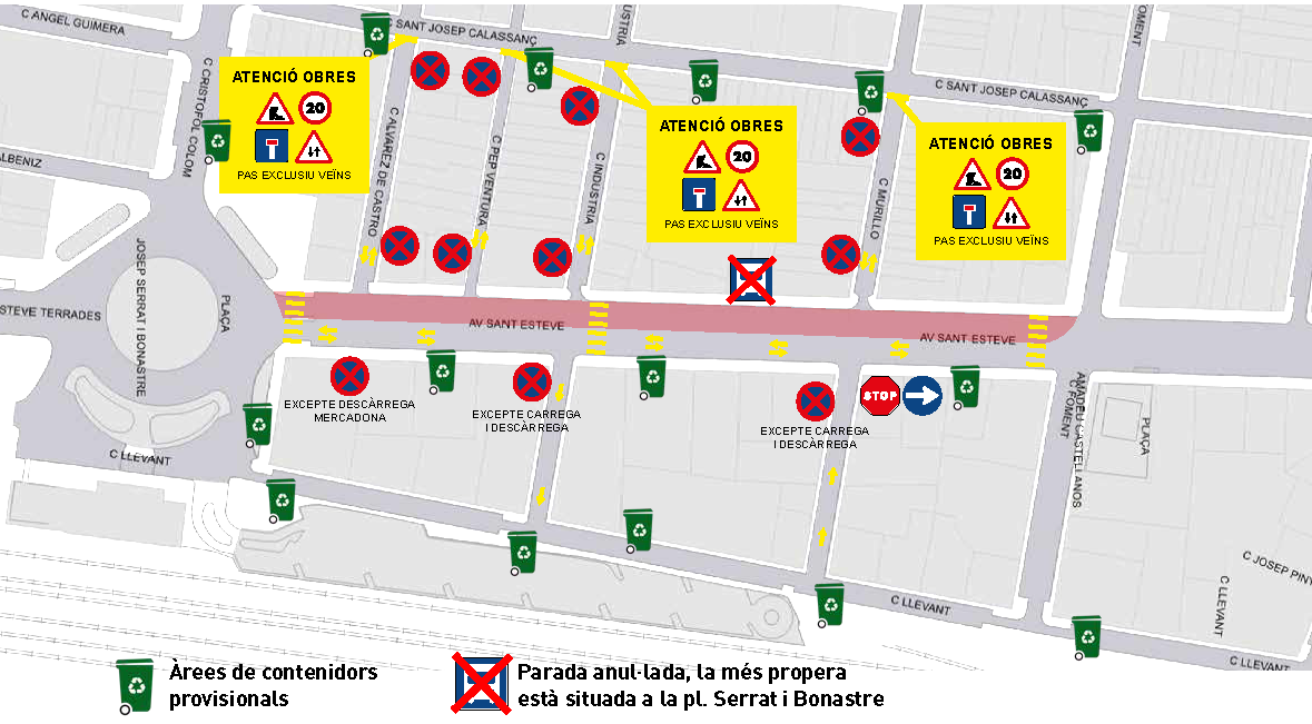 Reforma de l'avinguda Sant Esteve de Granollers