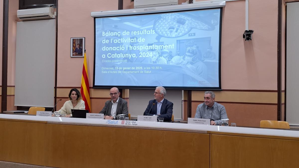 1.300 vides recuperades a Catalunya l'any 2024 gràcies a la donació d'òrgans 1