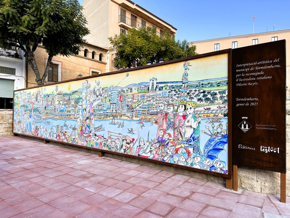  Inauguració mural Pilarín Bayés 