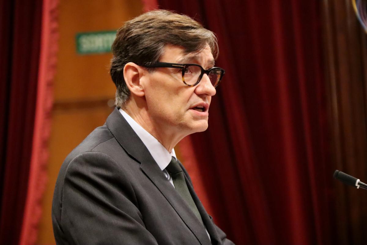 El president de la Generalitat, Salvador Illa, al Parlament