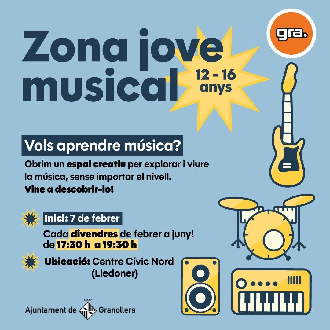 Cartell Zona Jove Artística Granollers