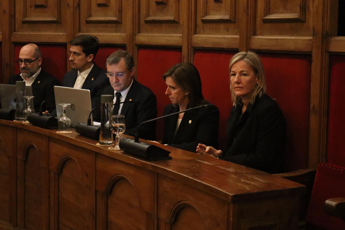 El grup a l'oposició del comú de Sant Julià de Lòria amb Josep Majoral al capdavant