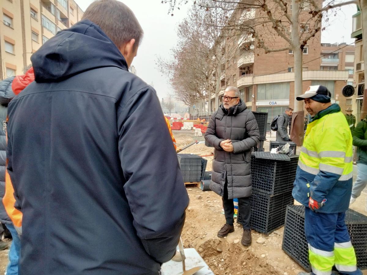 Larrosa obres carrer Riu Ebre