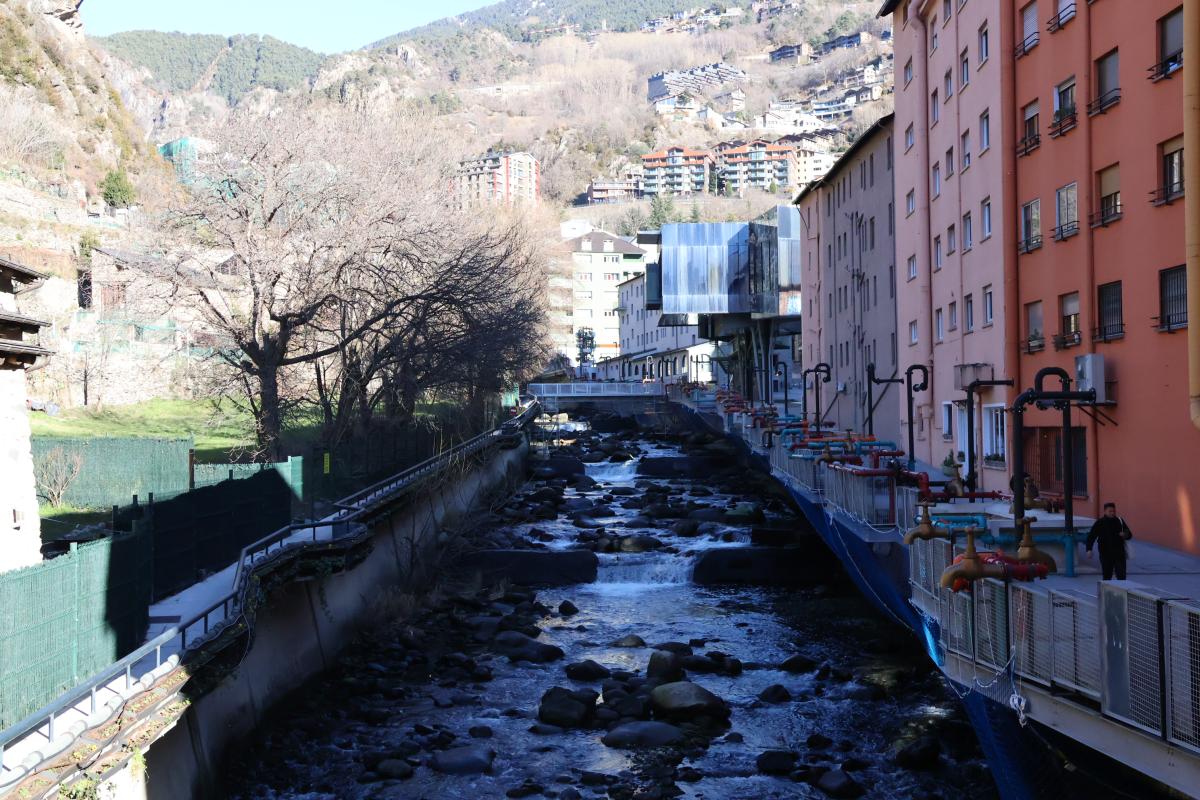La passarel·la del projecte Caldes 1