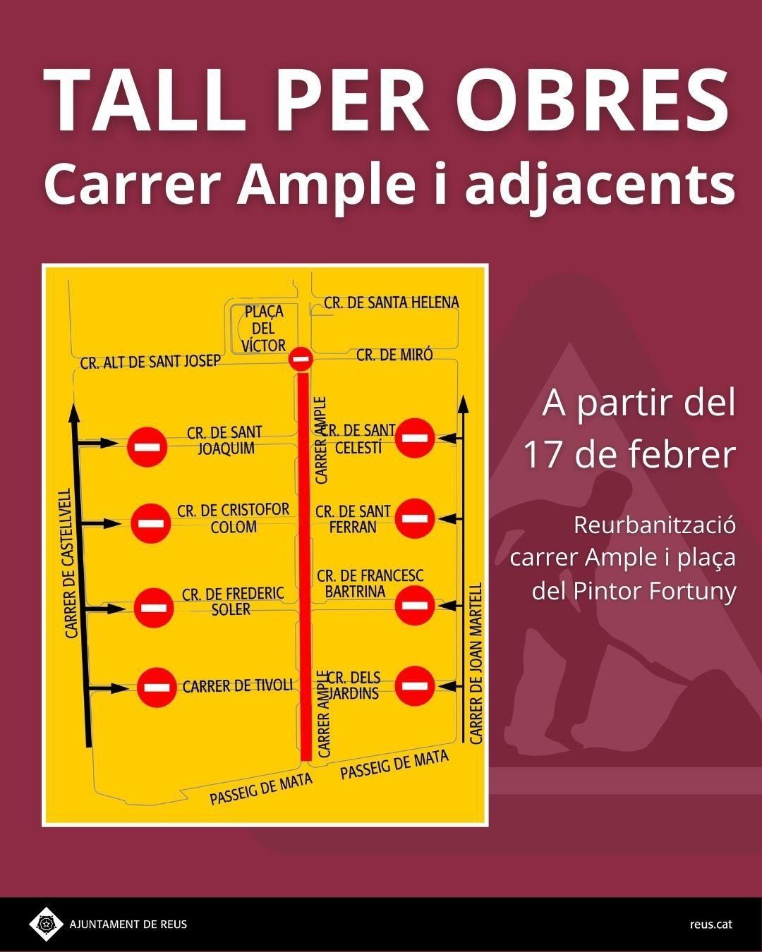 obres carrer ample reus