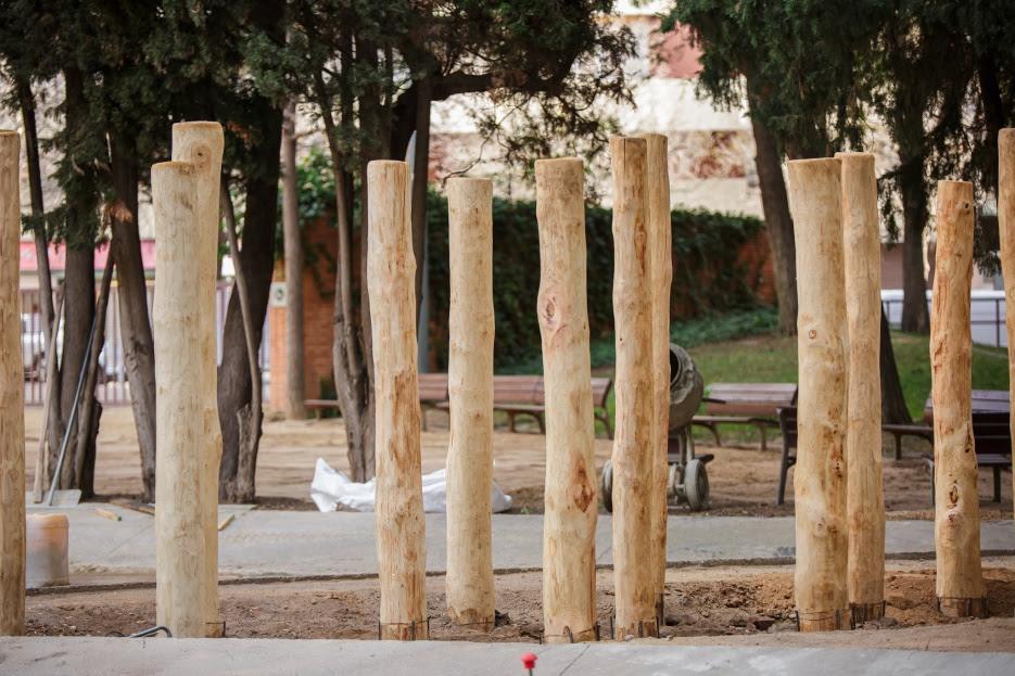 Obres de renovació de l’àrea de joc infantil als Jardins de Josep Goday i Casals 1