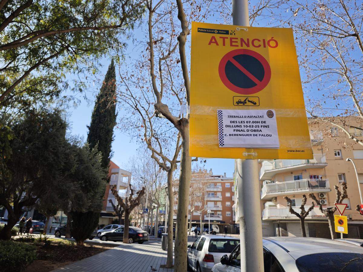 Es reprenen els treballs d’asfaltat dels carrers Pont dels Estanyets i Berenguer de Palou