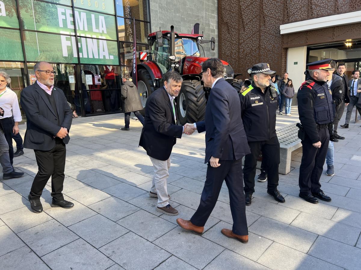 El president del Govern, Salvador Illa, intervenint a la cloenda del Congrés d’Unió de Pagesos