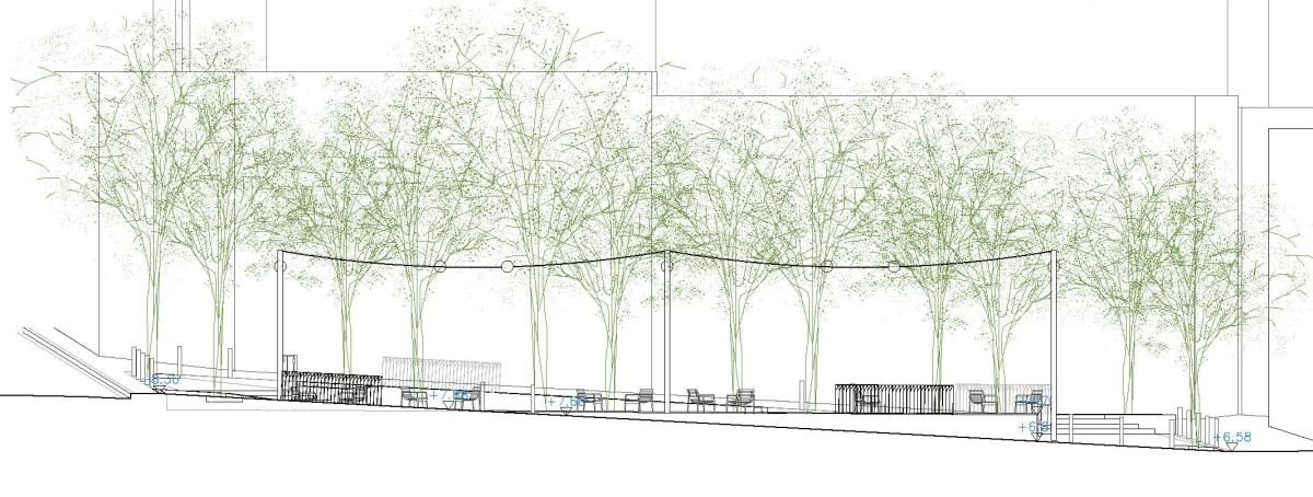 disseny secció placeta Eixample