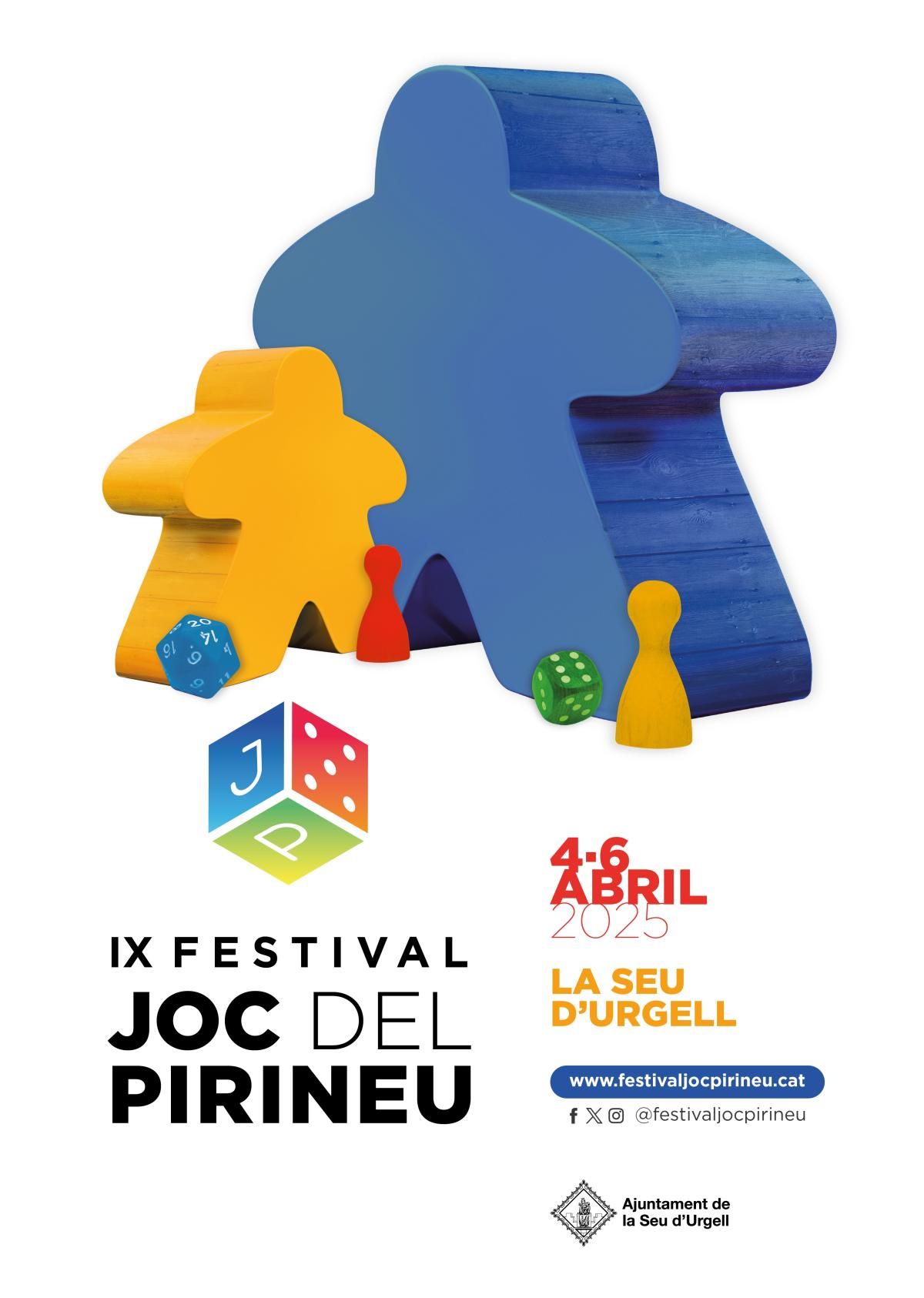 cartell del IX Festival del Joc del Pirineu de la Seu d'Urgell