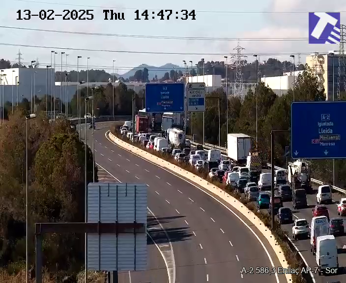 Retencions A-2 per un accident a Abrera