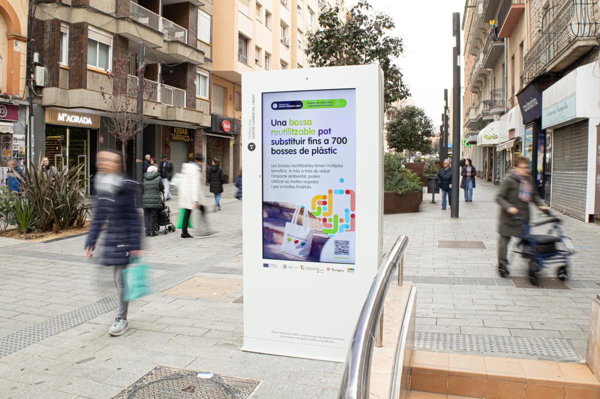Pantalles Interactives del Projecte Tarragona Centre Comercial Obert | FOTO: David Oliete / Mercats de Tarragona