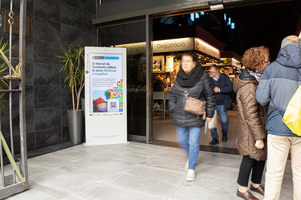 Pantalles Interactives del Projecte Tarragona Centre Comercial Obert | FOTO: David Oliete / Mercats de Tarragona