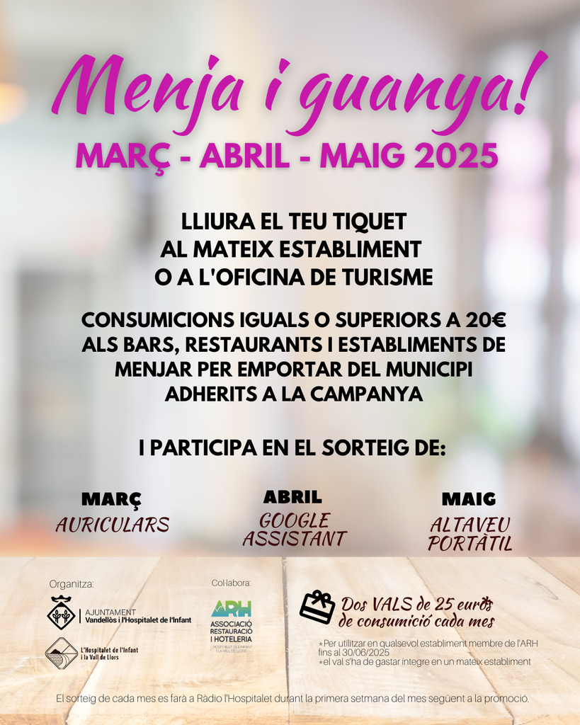 Menja i Guanya 2025 Vandellòs i l'Hospitalet de l'Infant