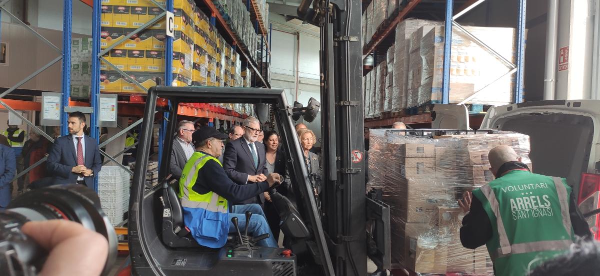 visita Reina Sofía Banc Aliments Lleida