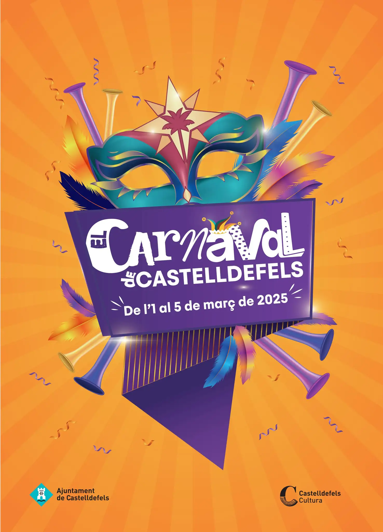 Cartell del Carnaval 2025 a Castelldefels