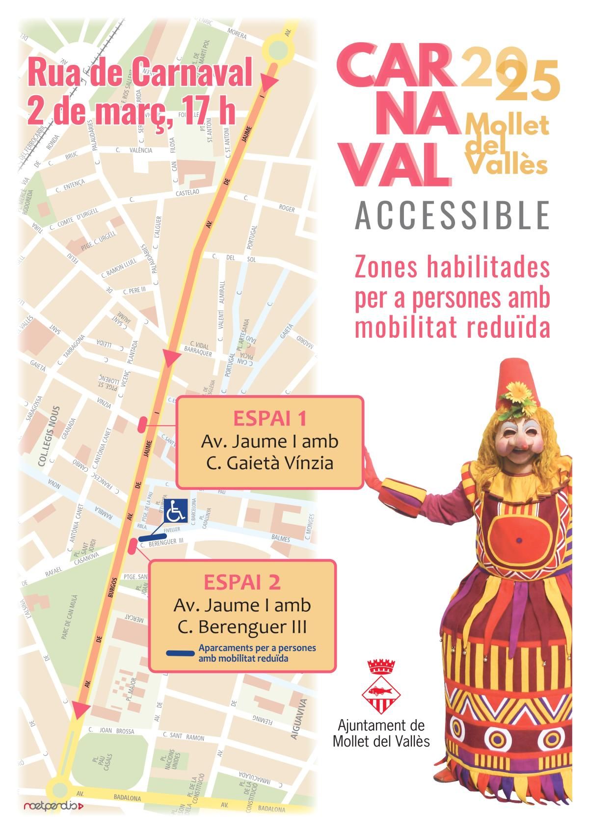 Rua Carnaval accesible 2025 Mollet del Vallès