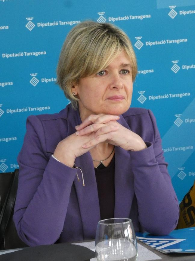 Noemí Llauradó a l'esmorzar amb periodistes de l'Ebre